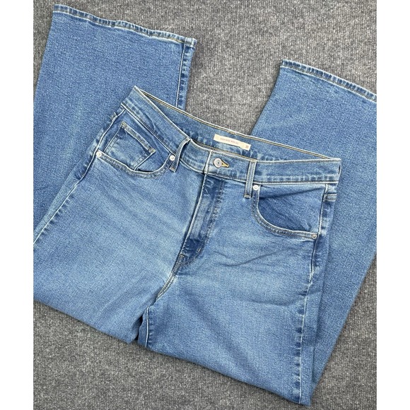 Levi's Denim - Levi's High Rise Wide Leg Jeans Women's 31  Blue Denim Stretch Baggy